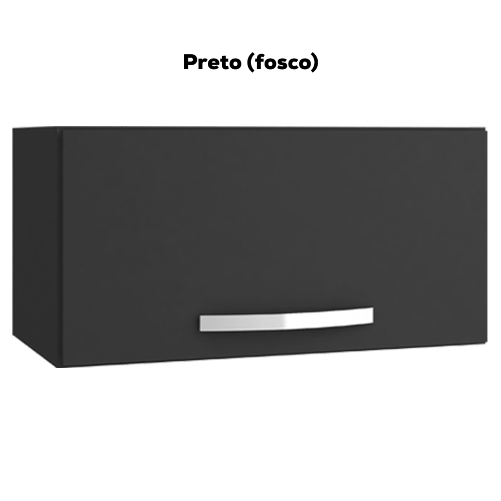 Armario Aereo Basculante 60cm Preto REAJL Moveis
