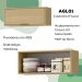 Armario Aereo Basculante MDP 80 cm GLOR AGL01 Castanho MXM
