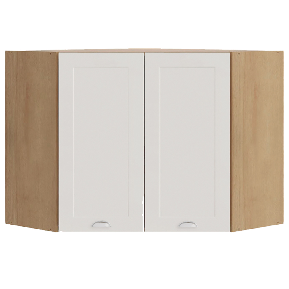 Armario Aereo Canto Obliquo 2 Portas 75 cm CD685 Branco Dtall