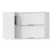 Armario Aereo Canto Reto 98 cm MDP GLOR AGL03 Branco Neve MXM