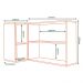 Armario Aereo Canto Reto 98 cm MDP GLOR AGL03 Branco Neve MXM