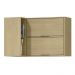 Armario Aereo Canto Reto 98 cm MDP GLOR AGL03 Castanho MXM