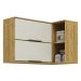 Armario Aereo Canto Reto 98 cm MDP Vera AVE06 Marrocos Off White MXM
