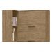 Armario Aereo Canto Reto MDF 98 cm Tosc AT004 Freijo Freijo MXM