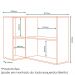Armario Aereo Canto Reto MDF 98 cm Tosc AT004 Freijo Freijo MXM
