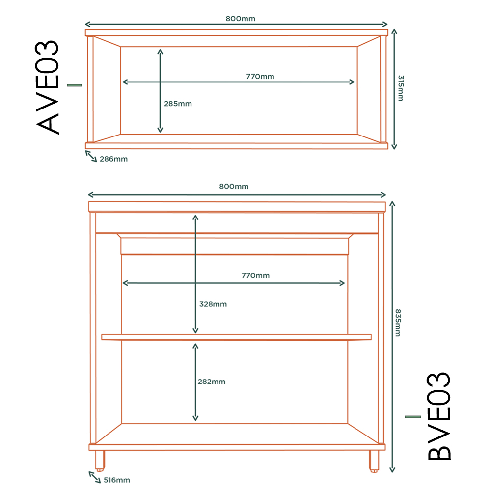 Armario Aereo E Balcao 80 cm Vera ABVE03 Marrocos Off White MXM
