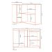Armario Aereo E Balcao Canto 98 cm Vera Marrocos Off White MXM