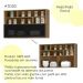 Armario Aereo MDF 120 cm 1 PT Vidro Tosc ATO03 Freijo Freijo MXM