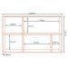 Armario Aereo MDF 120 cm 2 Portas Tosc ATO05 Freijo Freijo MXM