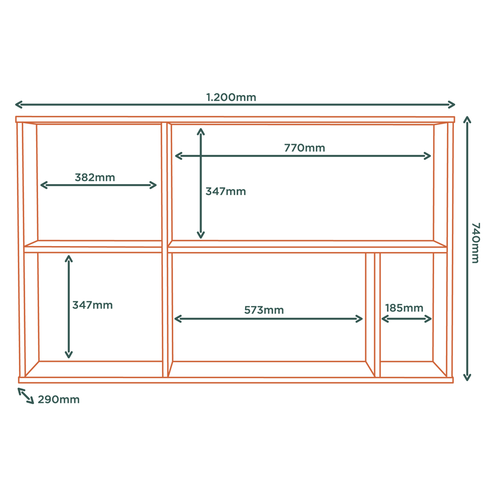 Armario Aereo MDF 120 cm 2 Portas Tosc ATO05 Freijo Freijo MXM