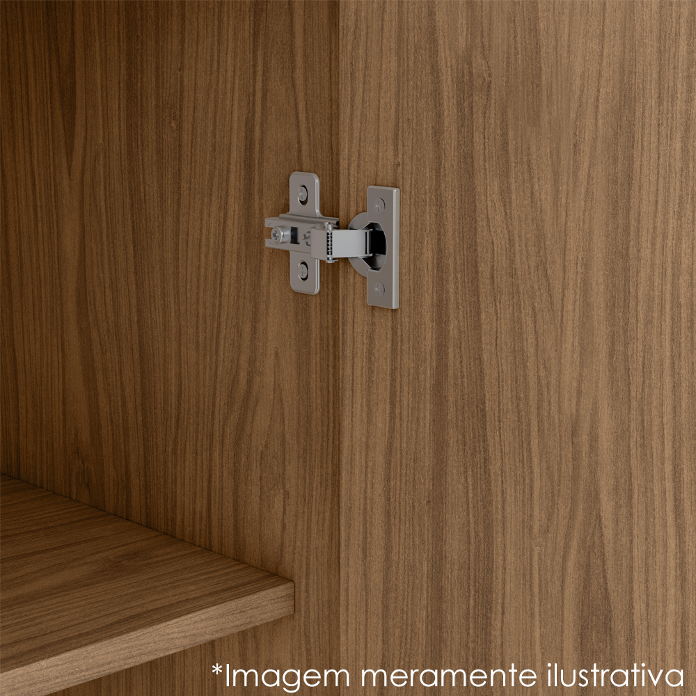 Armario Aereo MDF 120 cm 2 Portas Tosc ATO05 Freijo Freijo MXM