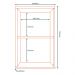 Armario Aereo MDF 40 cm 1 Porta Tosc AT006 Freijo Freijo MXM