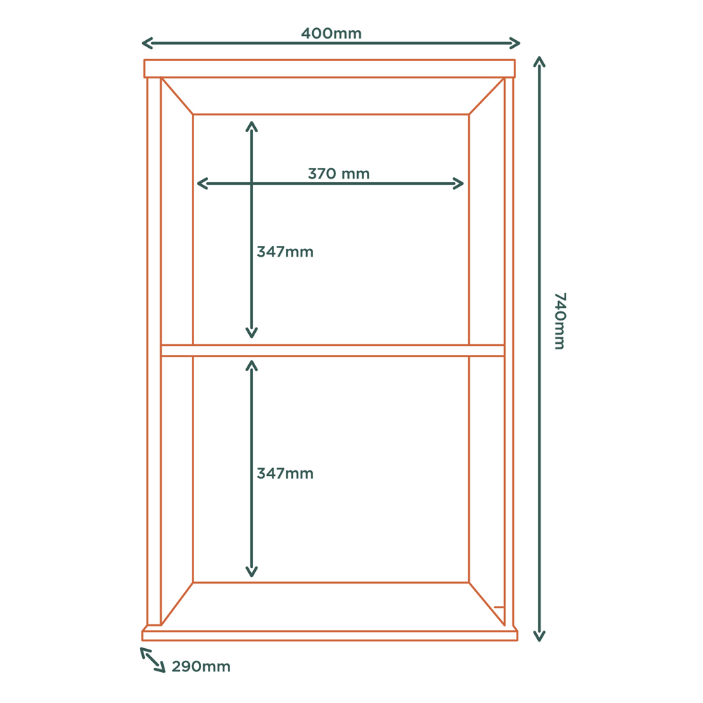 Armario Aereo MDF 40 cm 1 Porta Tosc AT006 Freijo Freijo MXM