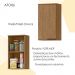 Armario Aereo MDF 40 cm 1 Porta Tosc AT006 Freijo Freijo MXM