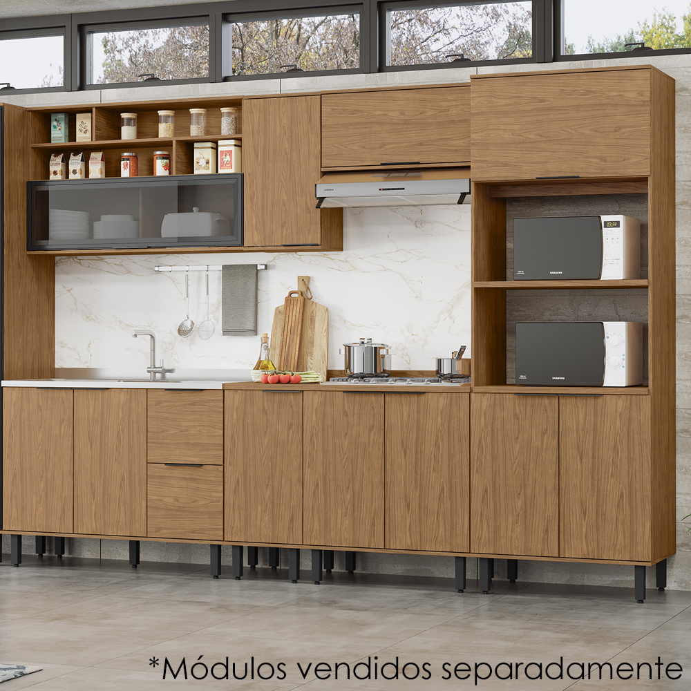 Armario Aereo MDF 40 cm 1 Porta Tosc AT006 Freijo Freijo MXM