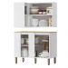 Armario E Balcao Canto 98 cm GLOR ABGL03 Branco Neve MXM