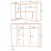 Armario E Balcao Canto 98 cm GLOR ABGL03 Branco Neve MXM