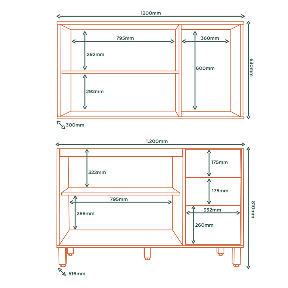 Armario E Balcao Pia 120 cm GLOR ABGL24 Branco Neve MXM