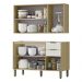 Armario E Balcao Pia 120 cm GLOR ABGL24 Castanho Off White MXM