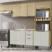 Armario E Balcao Pia 120 cm GLOR ABGL24 Castanho Off White MXM