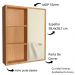 Armario Espelheira 1 Porta Correr 60 cm ES7250 Mell Arenas FAEM