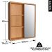 Armario Espelheira 1 Porta Correr 60 cm ES7250 Mell Grafite FAEM