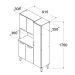 Armario Kit Cozinha 5 Portas 92 cm CD390 Carvalho Branco Dtall
