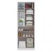 Armario Multiuso 181 cm MDP 2 Portas LIN MU001 Branco MXM