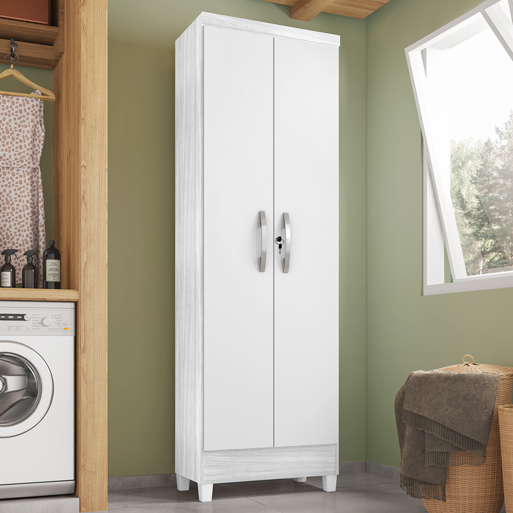 Armario Multiuso 2 Portas 11694 61 cm Branco INCP