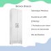 Armario Multiuso 2 Portas 11694 61 cm Branco INCP