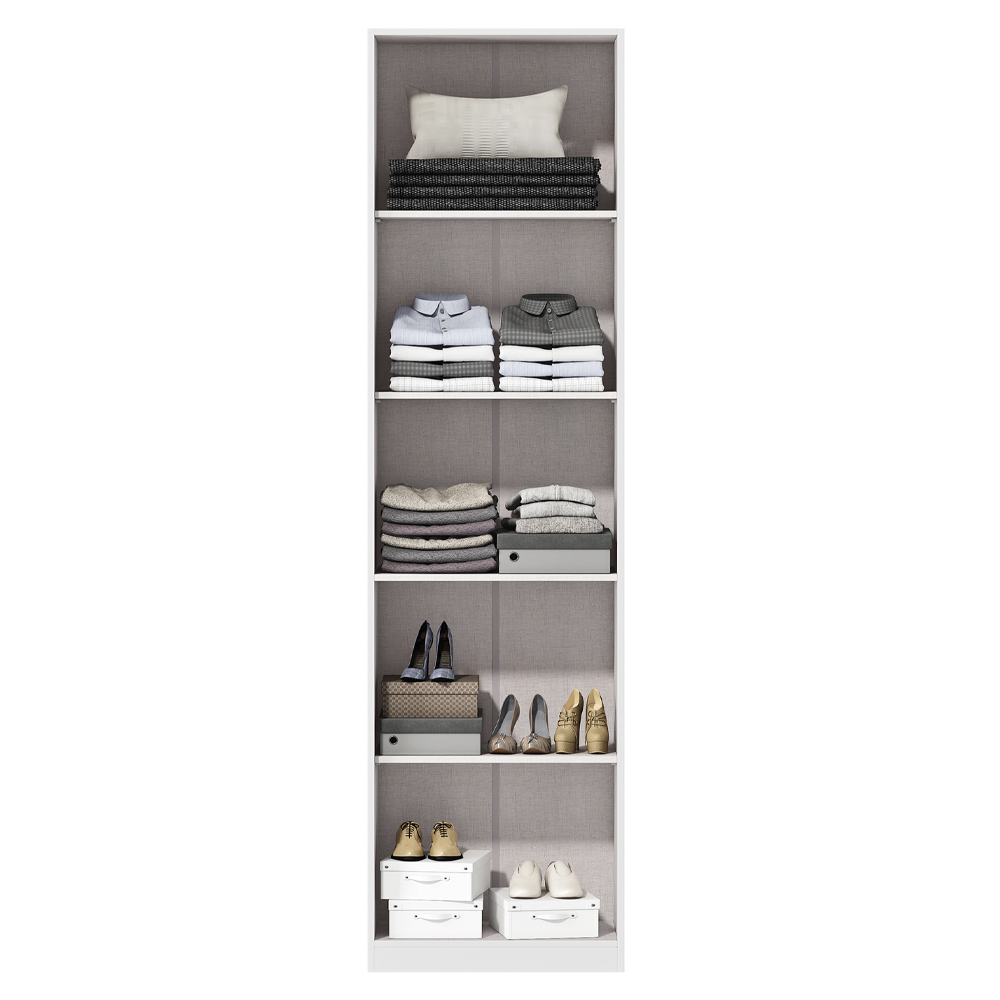 Armario Multiuso 2 Portas 170 cm MDP LARA MU019 Branco Neve MXM