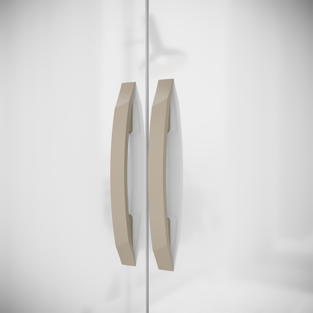 Armario Multiuso 2 Portas 170 cm MDP LARA MU019 Branco Neve MXM