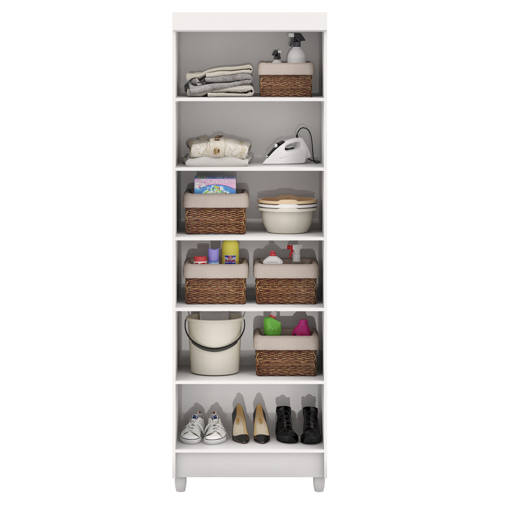 Armario Multiuso 2 Portas 60 cm LIN 10045 Branco VLR