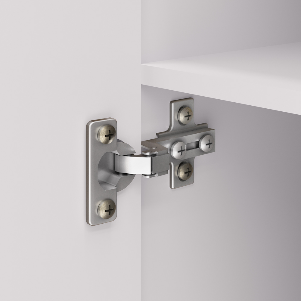 Armario Multiuso 2 Portas 60 cm LIN 10045 Branco VLR