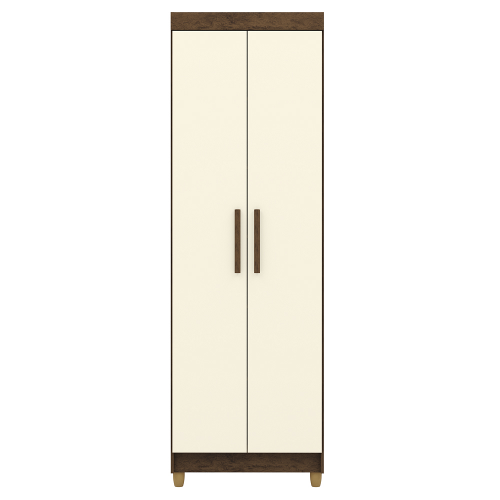 Armario Multiuso 2 Portas 60 cm LIN 10045 Imbuia Champanhe VLR