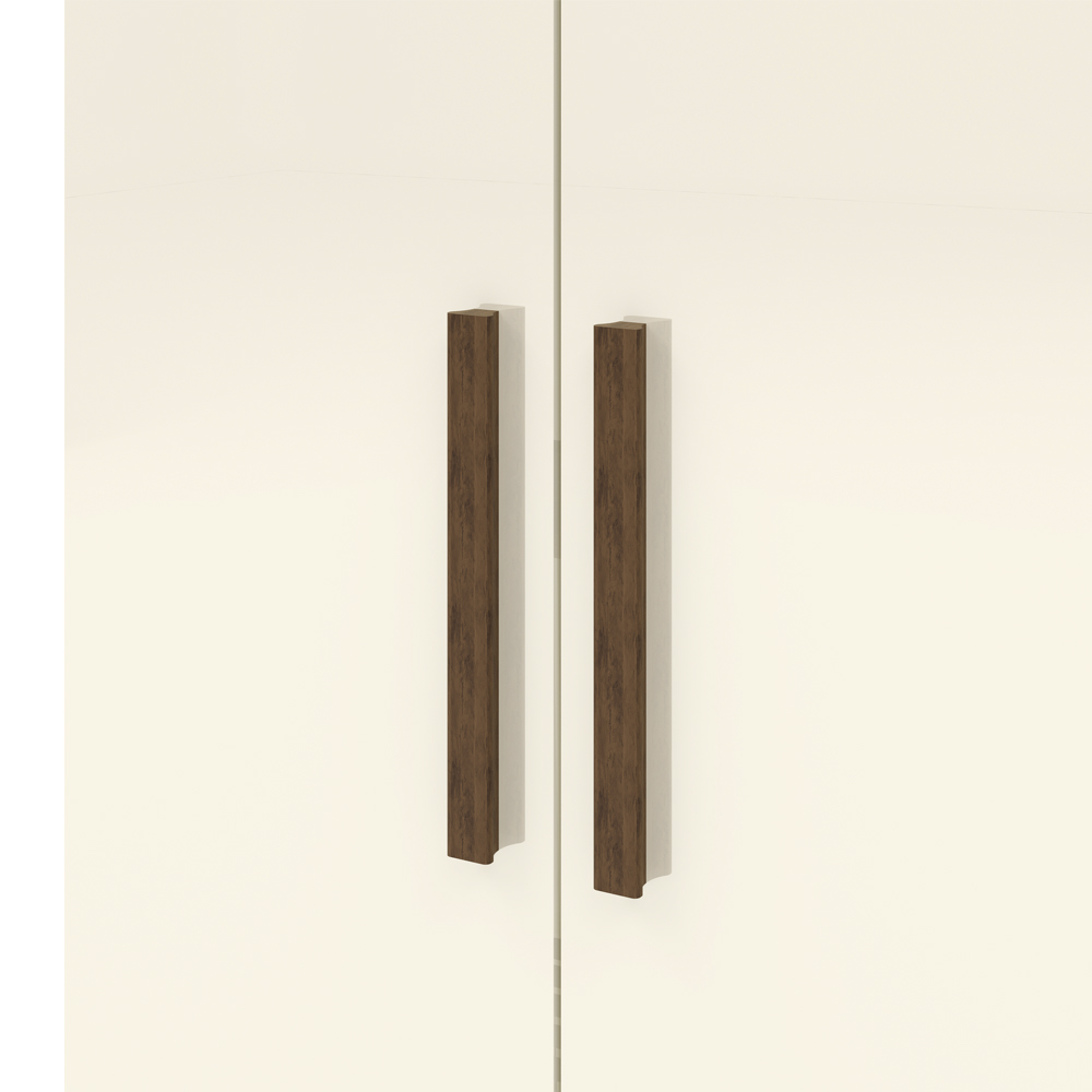 Armario Multiuso 2 Portas 60 cm LIN 10045 Imbuia Champanhe VLR