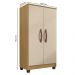 Armario Multiuso 2 Portas 6522 61 cm Carvalho Am Off White INCP