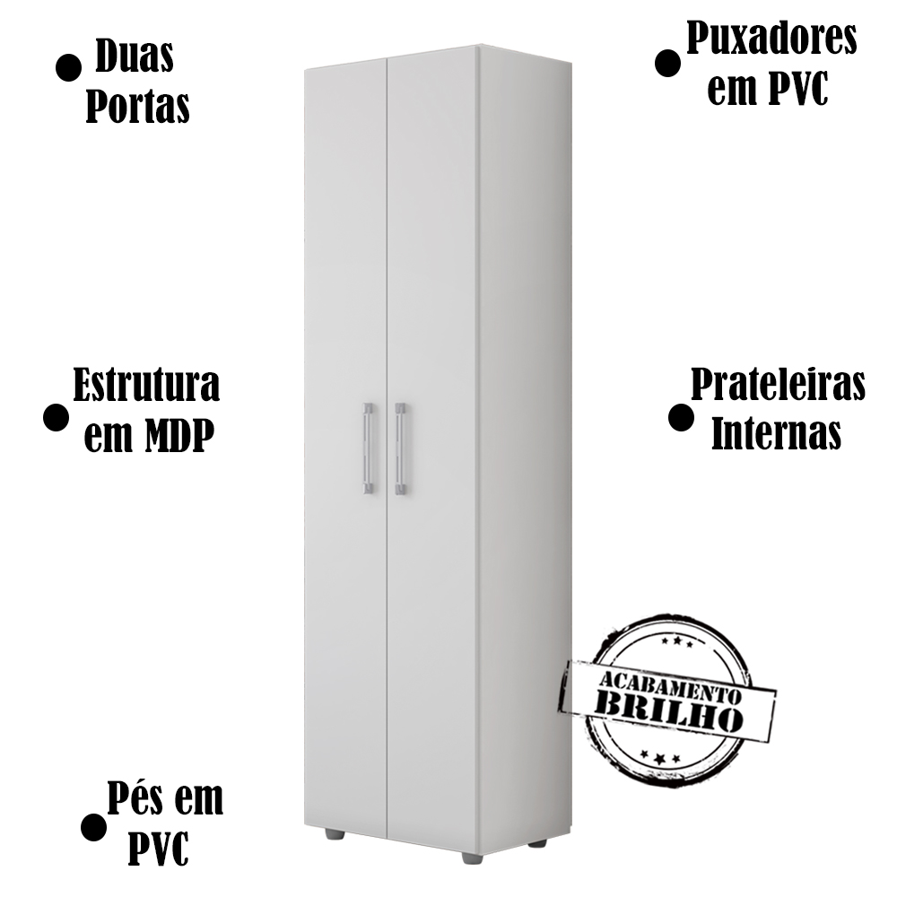 Armario Multiuso 2 Portas Beatriz Branco REAJL
