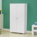 Armario Multiuso 2 Portas Com Rodizio 86 cm AR70 Branco Dtall