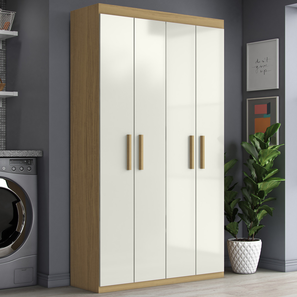 Armario Multiuso Duplo 4 Portas 2000194 Atacama Off White ARMoveis