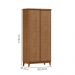 Armario Organizador 2 Pt MDF 179x83 cm 2812 Freijo Milani Store