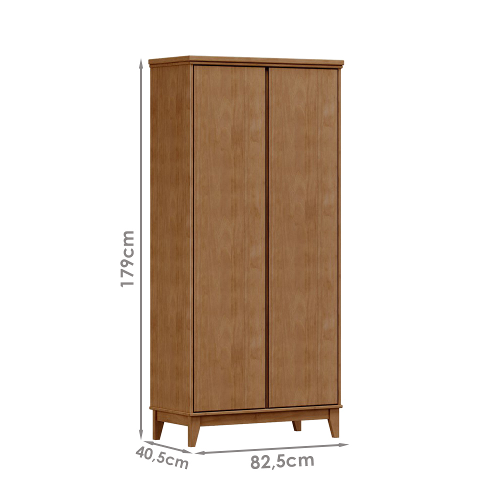 Armario Organizador 2 Pt MDF 179x83 cm 2812 Freijo Milani Store