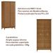Armario Organizador 2 Pt MDF 179x83 cm 2812 Freijo Milani Store
