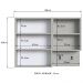 Armario Para Banheiro Com Espelho 02 Portas 80cm Arenas PRODDY