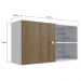 Armario Suspenso Compacto 90cm Branco Mel PRODDY