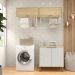 Armarios Lavanderia 3 Modulos 160 cm GLOR Castanho Off White MXM