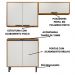 Armarios Lavanderia 3 Modulos 160 cm Raven Freijo Off White PLN