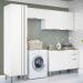 Armarios Lavanderia 4 Modulos 249 cm GLOR Branco Neve MXM