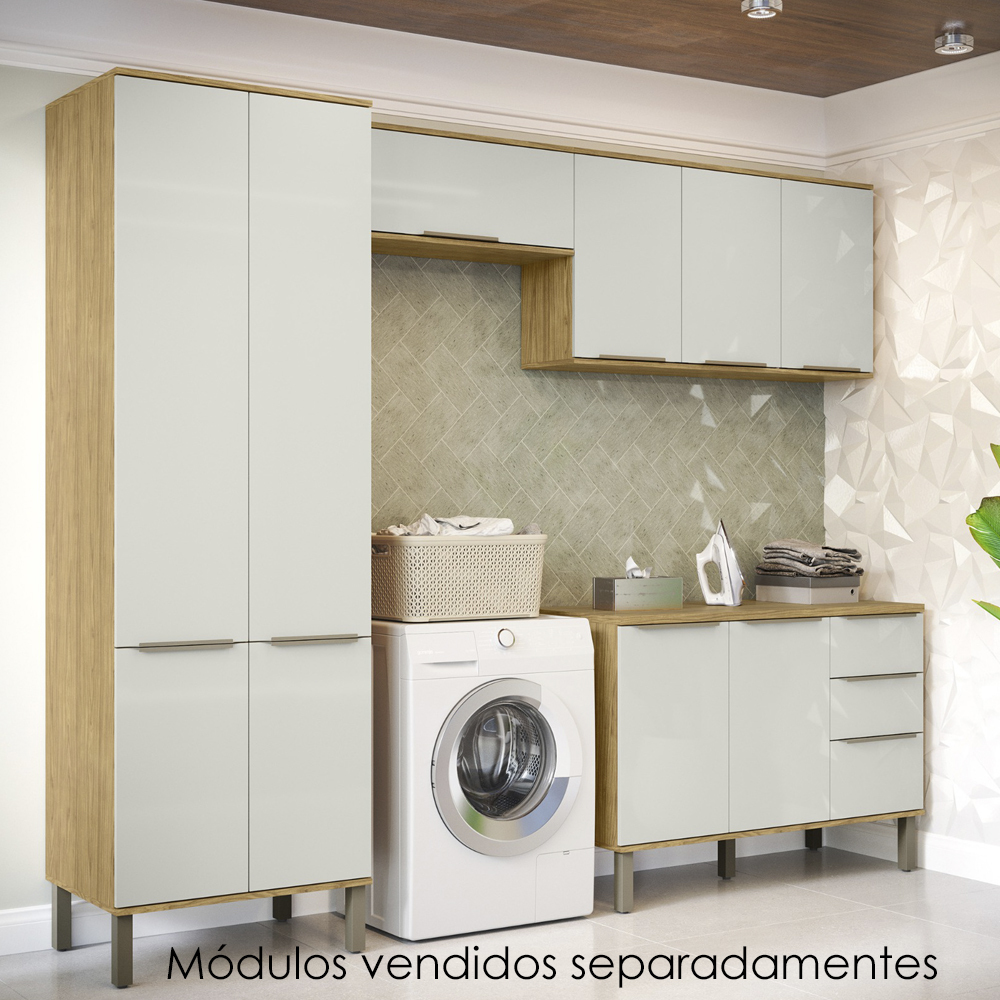 Armarios Lavanderia 4 Modulos 270 cm Vera Marrocos Off White MXM