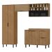 Armarios Lavanderia 4 Modulos MDF 270 cm Tosc Freijo Freijo MXM